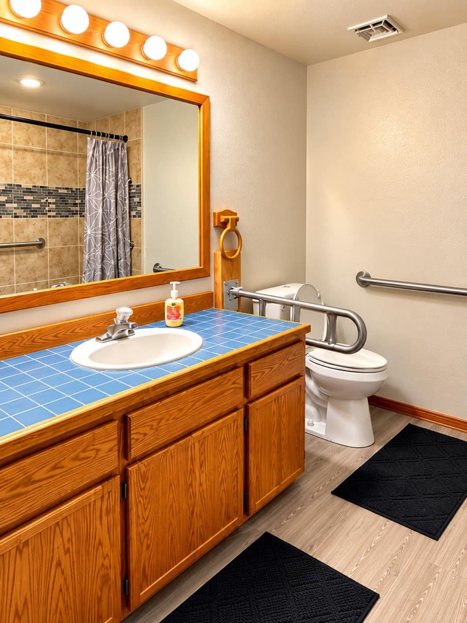 Accessible bathroom with grab bars at HopeSprings Vancouver WA